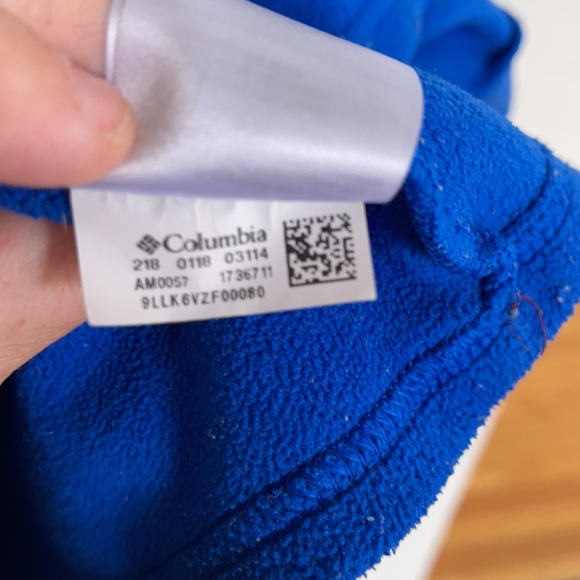 Colombia Blue Zipper Fleece XL - Picture 8 of 8